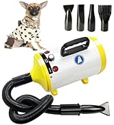 Xapigo Dog Dryer,High Velocity Professional Dog Grooming Dryer,Adjustable Temperature and Speed w...