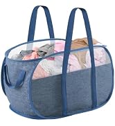 Collapsible Laundry Baskets,75L Large Capacity Pop Up Laundry Hamper with Reinforced Handles Ligh...