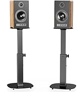 WALI Universal Speaker Stands, Surround Sound Speaker Stands for Satellite &amp; Bookshelf Speakers U...