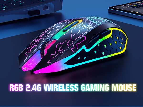 RGB 2.4G wireless gaming mouse