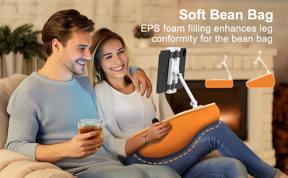 Soft Bean Bag EPS foam filling enhances leg conformity for the bean bag