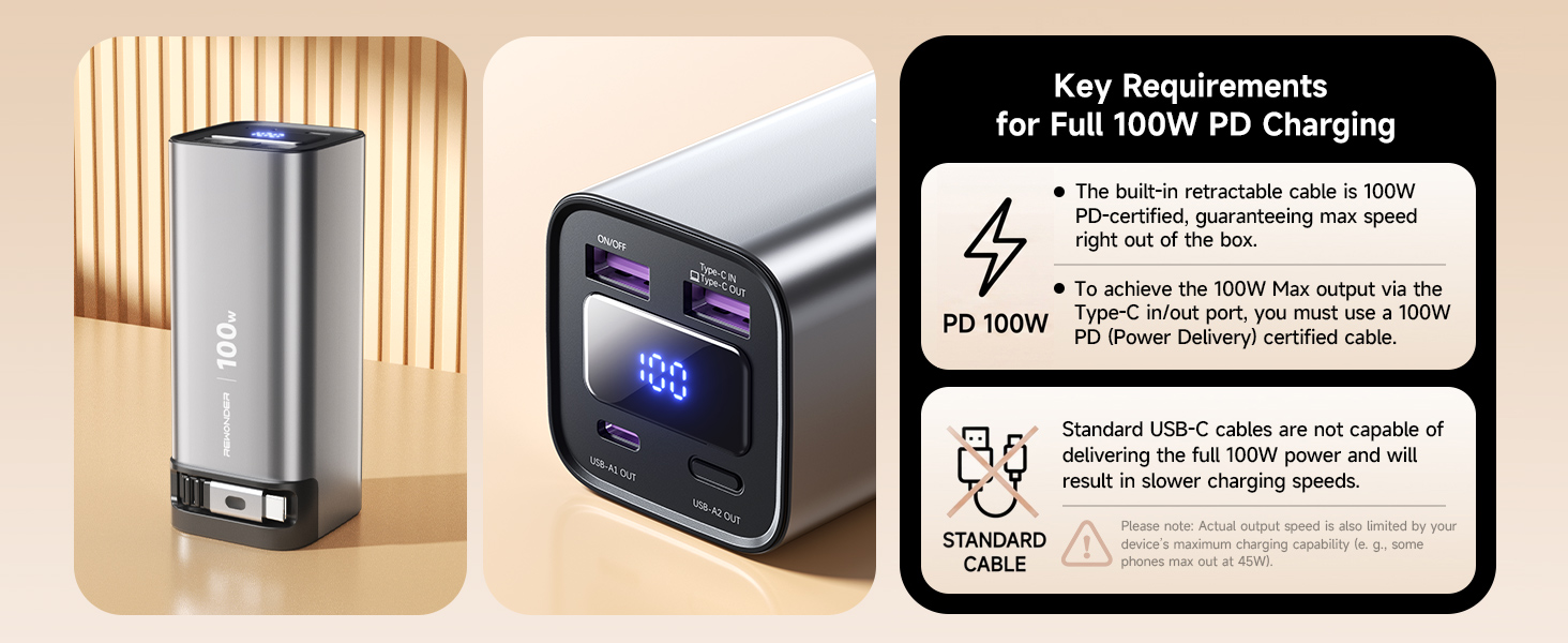 portable charger power bank 20000mAh
