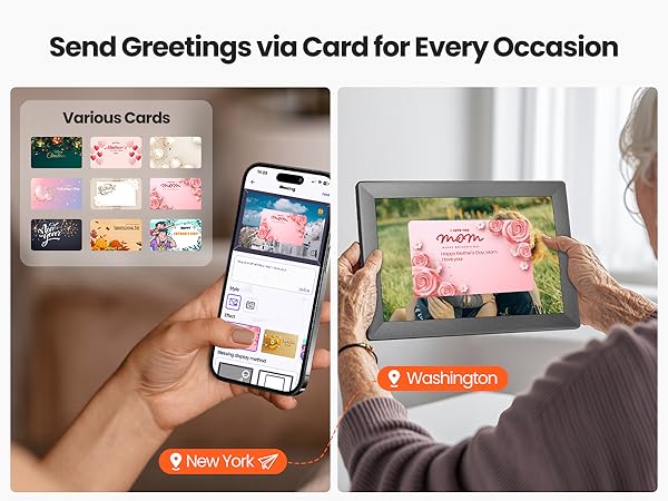 Digital picture frame wifi samrt Eletric photo frame Uhale 10.1 inch