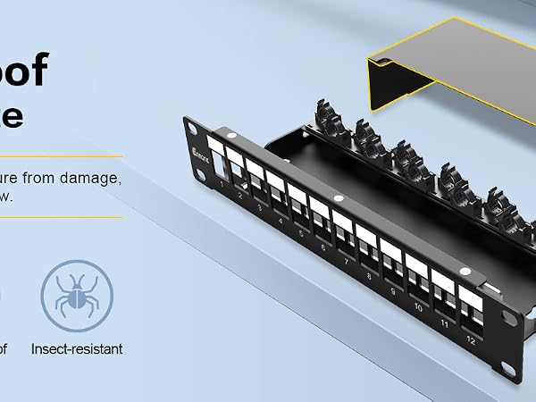 12port blank keystone patch panel
