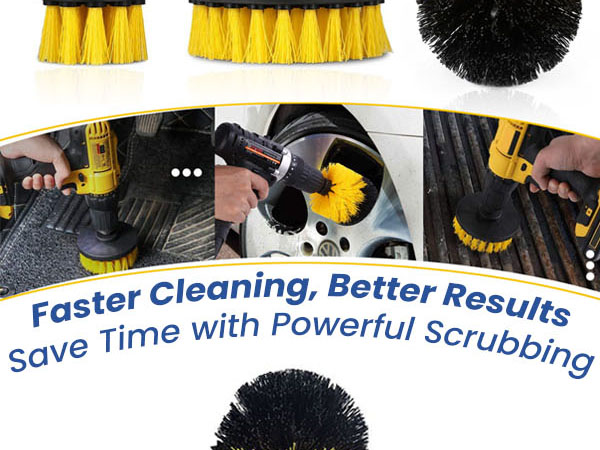 Drill Brush Attachments Set 3p
