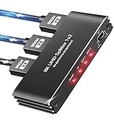 avedio links HDMI 2.1 Splitter 8K@60Hz, HDMI Splitter 1 in 2 Out 4K@120Hz, HDMI Splitter for Dual...