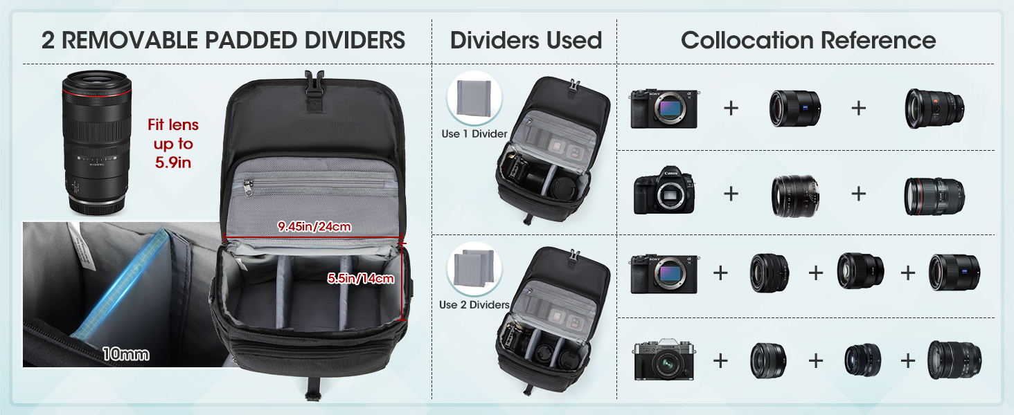 camera lens bag