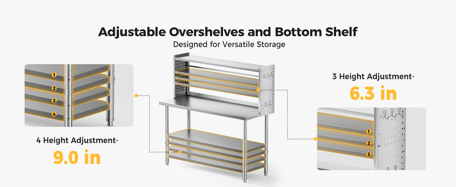 2448 adjustable shelves