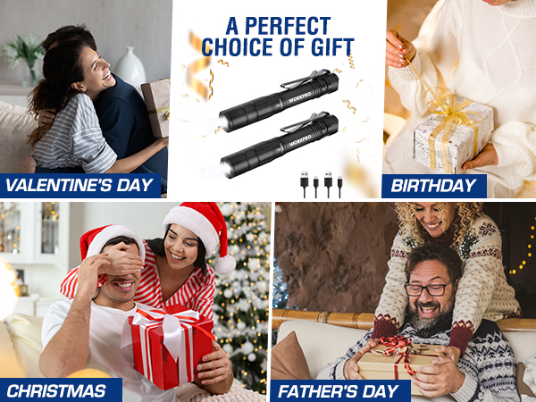 WORKPRO Rechargeable Mini Flashlight