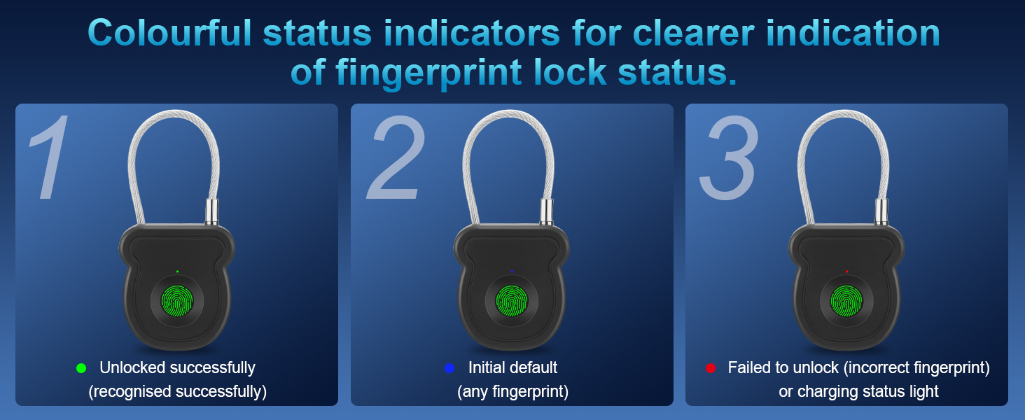 Fingerprint Padlock Lock