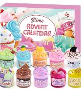 Advent Calendar 2026-24 Days of Surprises with DIY Slime Craft Kit | 10 Slime Pots &amp; 21 Accessori...