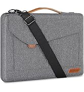 DOMISO 17-17.3 Inch Laptop Sleeve Water Resistant Business Briefcase Messenger Bag Compatible wit...