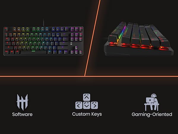 TECWARE Phantom 87 Key RGB Mechanical Gaming Keyboard
