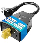 meross Outdoor Smart Plug Compatible with Apple HomeKit, Siri, Alexa, Google Assistant and SmartT...