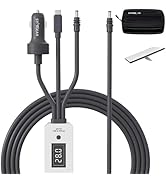 Starlink Mini Cable 10FT/3M, 3 in 1 Cable with Digital Voltage Display & On/Off Switch, 16AWG USB...
