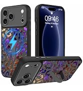AIGOMARA Magnetic Stand Case for Phone 2026 Pro Max, Leopard - Black | [Compatible with MagSafe] ...