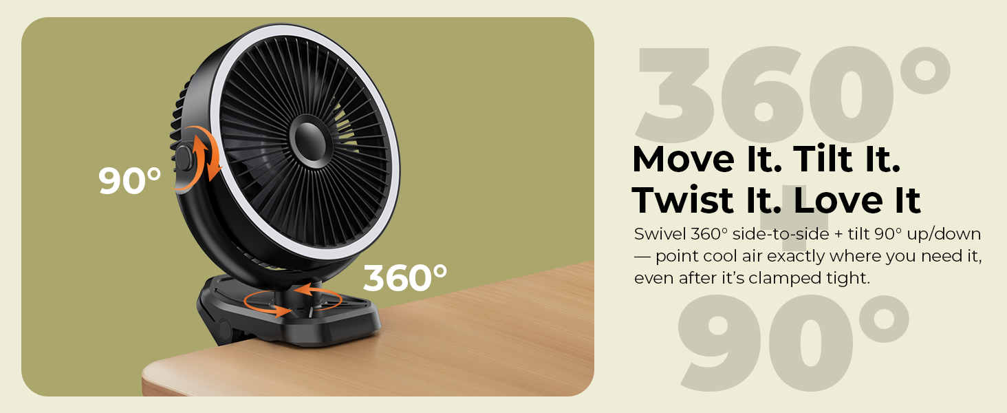 portable rechargeable fan