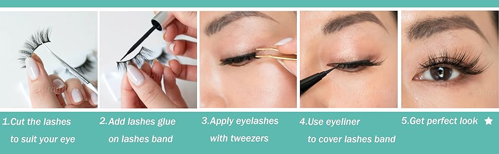 How to apply fluffy lashes