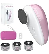 AprElm-E5 Rechargeable Electric Foot Callus Remover with 3-Sizes 120Pcs Sandpapers, Professional ...