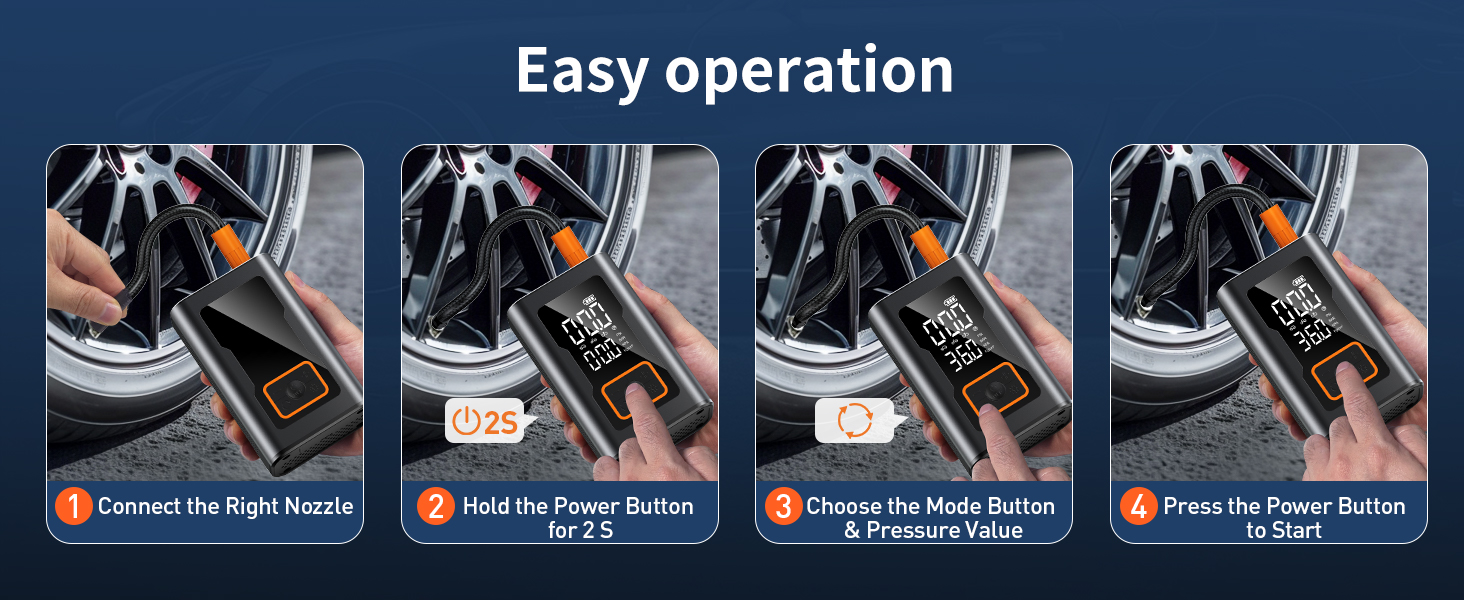 car tire air pump portable