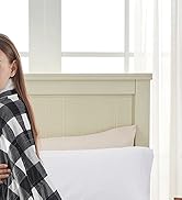 Westinghouse Electric Throw Heated Throw Blanket Soft Flannel &amp; Sherpa Heating Blanket with 6 Hea...