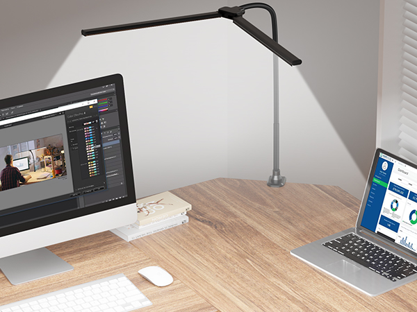 desk lamps office lighting lampara dimmable color temperature large table l shape