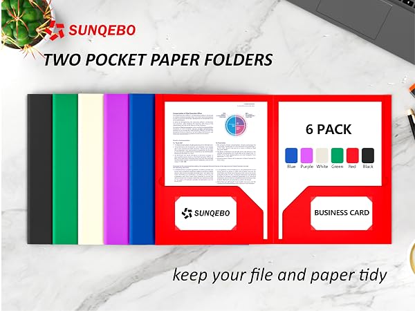 folders with pockets