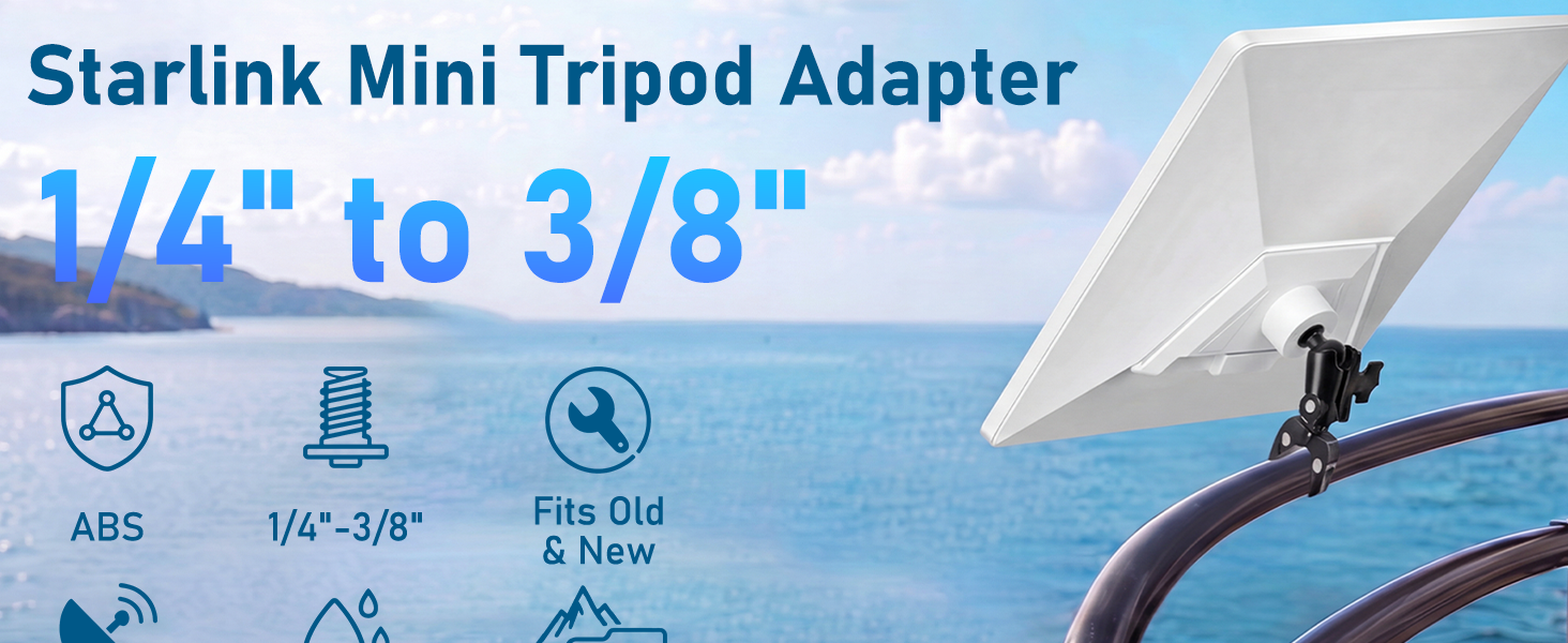 Starlink Mini Tripod Adapter 1/4&amp;#34; to 3/8&amp;#34;