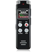 64GB Digital Voice Recorder with Playback: Voice Activated Recorder for Lectures Meetings Intervi...