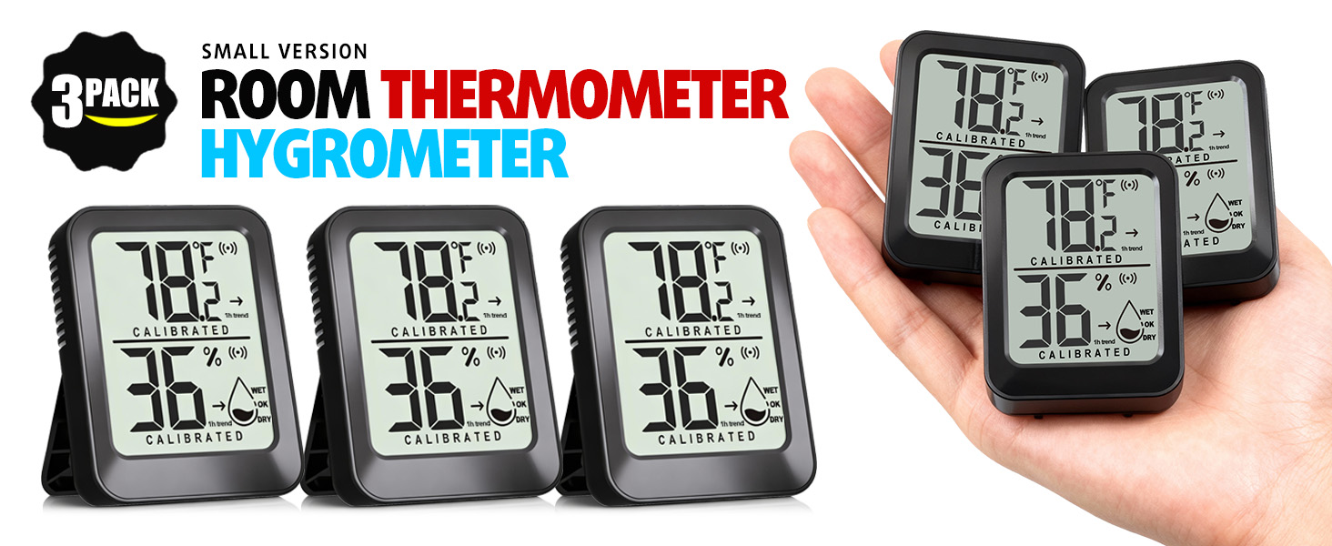 Room thermometer hygrometer indoor