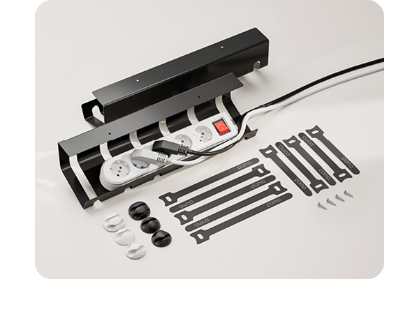 cable Spine desk cable management desk cable management cable conduit white