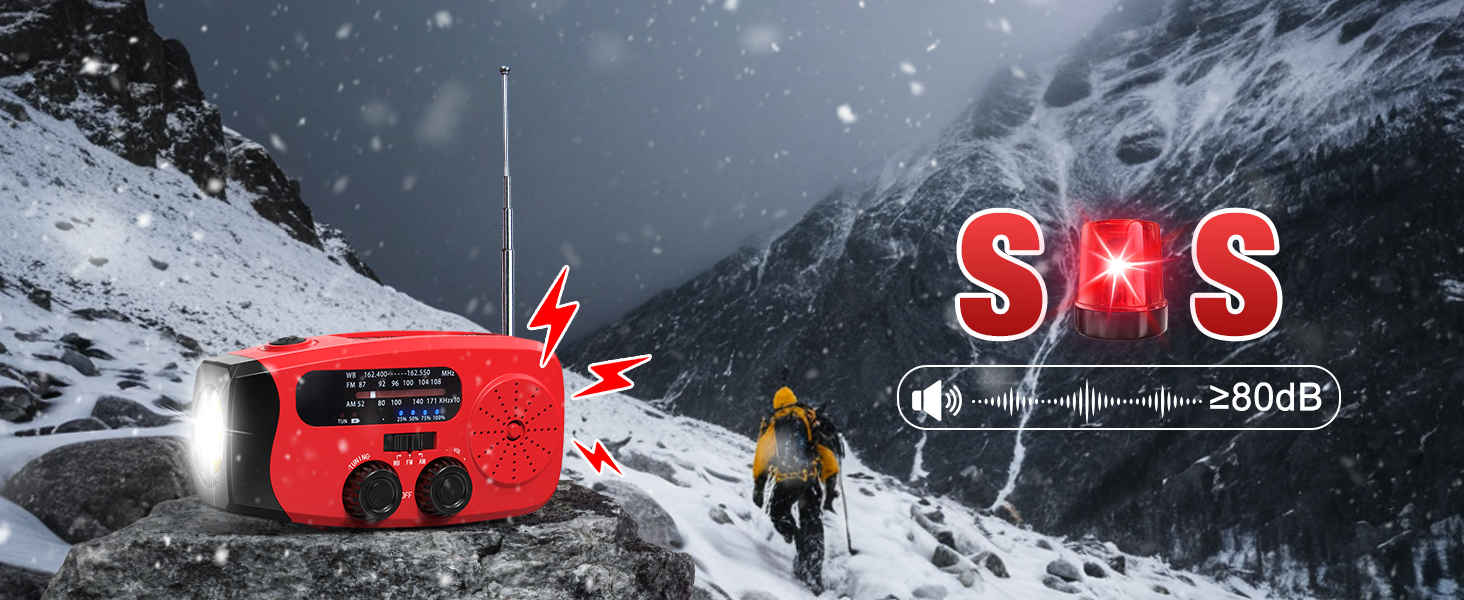 emergency hand crank radio