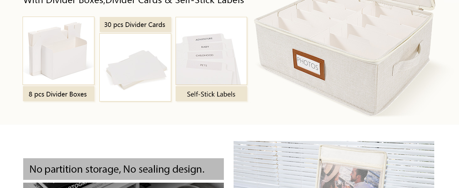 photo organizer box