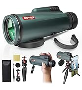 12x56 Monocular Telescope for Smartphone - Professional High Definition Monocular for Adults with...