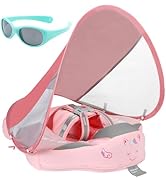 Mambobaby Float with Canopy and Tail New Upgraded Non-Inflatable Baby Pool Float Mambo Float Swim...