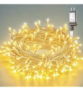 oopswow Warm White String Lights 33ft 100 LED with 8 Modes, Waterproof Plug in Twinkle Fairy Ligh...