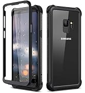 Dexnor Galaxy S9 Case with Screen Protector Clear Military Grade Rugged 360 Full Body Protective ...