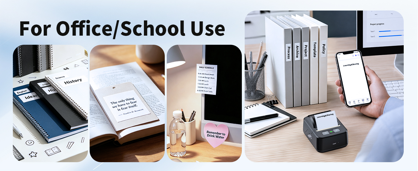 N20 Sticker Printer for Office files and School name/items/teachers supplies labeling 