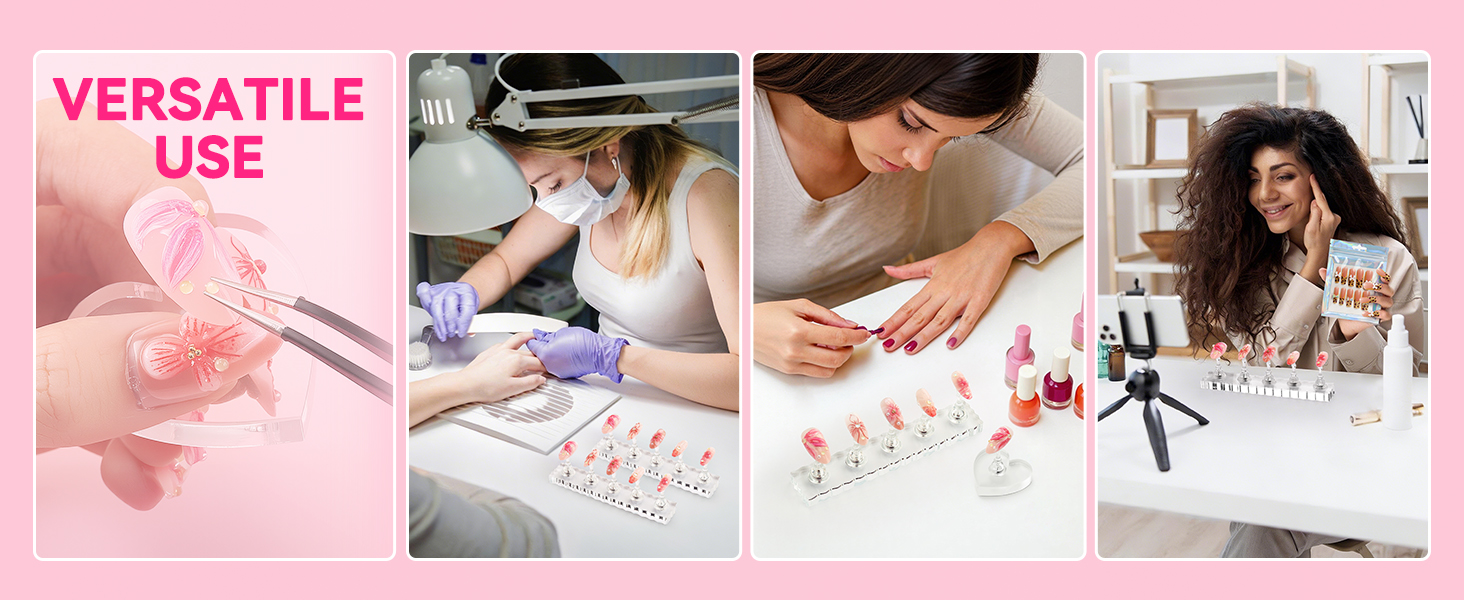 nail tip stand for nail art inspo home studio salon press on nail stand nail supplies things