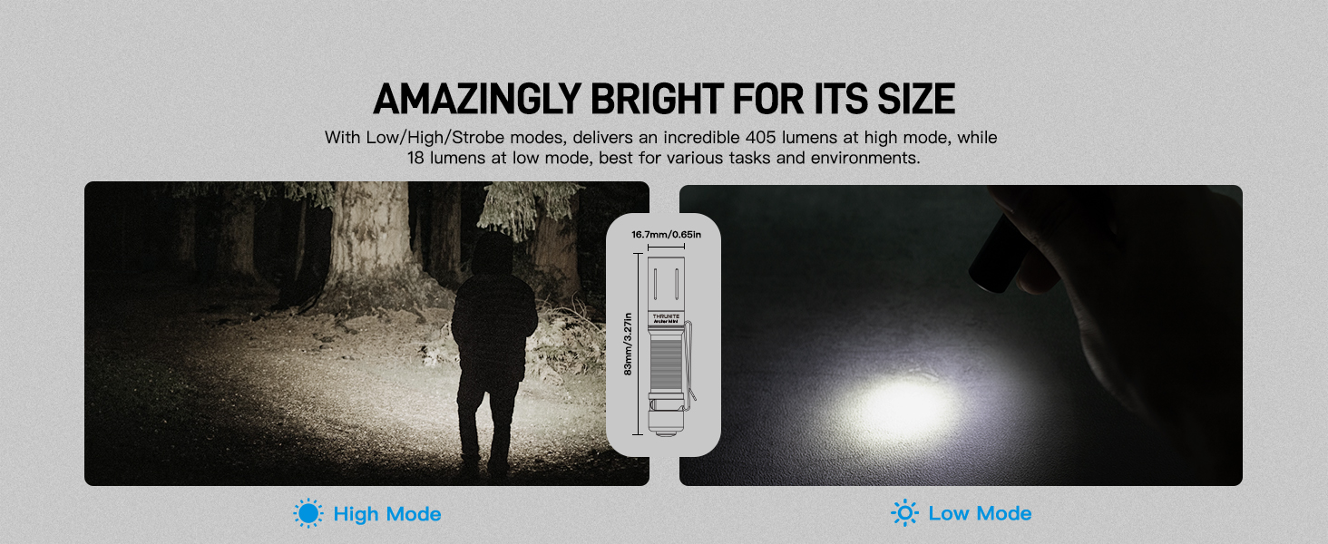 two brightness mode flashlight