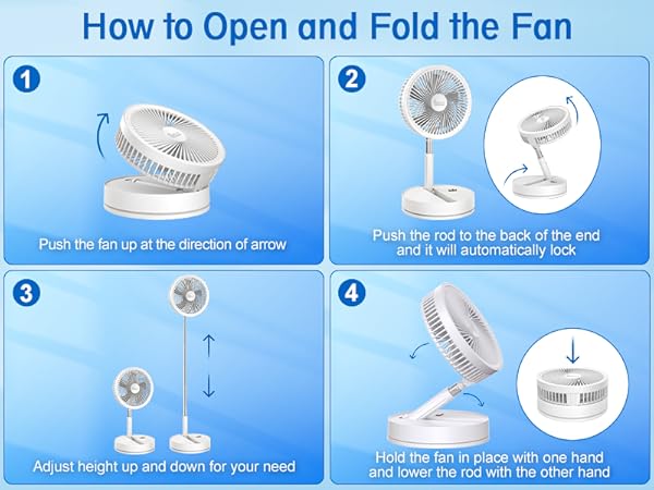 foldable fan folding fan telescopic