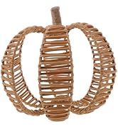 Hemobllo Handwoven Pumpkin Ornament for Halloween Decor Unique Woven Pumpkin Craft Stylish Tablet...