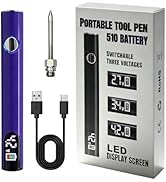 universal portable soldering iron with LED display, SYWTJ 650mAh built-in battery, rechargeable w...