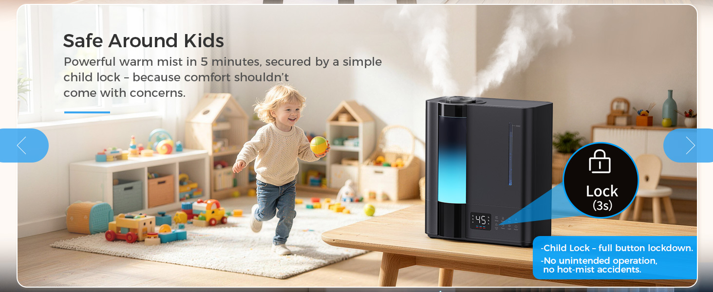 Humidifier for nursery room