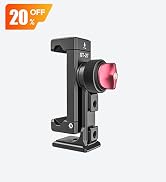 ULANZI ST-27 Metal Phone Tripod Mount, 360° Phone Holder for Tripod w 3 Cold Shoes &amp; Arca Port, V...