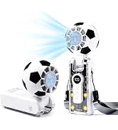Portable Handheld Fan 5 Speeds USB Rechargeable Personal Fan with LED Display, 180°Adjustable Fol...