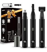 RUIM Nose Hair Trimmer for Men &amp; Women - 3-in-1 Electric Ear &amp; Eyebrow Trimmer, USB Rechargeable ...