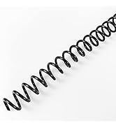Binditek 100 Pack Plastic Spiral Binding Coils, 8mm(5/16"), 40 Sheet Capacity, 4:1 Pitch, Black, ...