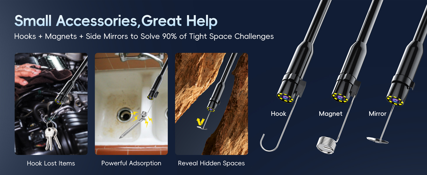 borescope camera with light