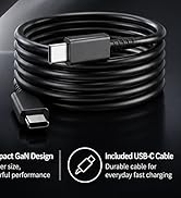 5ft USB-C cable included durable everyday fast charging